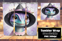 Sublimation File for 20oz Tumbler , Halloween Dino Product Image 1