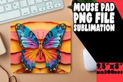 Enchanting Spring Butterfly Sublimation Pad - 3D Design Product Image 1