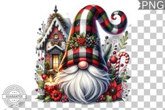 Christmas Gnome Sublimation - Clipart PNG Design Product Image 1