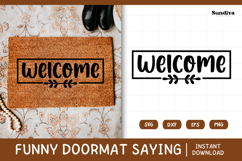 Funny Doormat Quotes SVG | Welcome Product Image 1