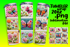 Stylish 20oz Tumbler Design , Patchwork Product Image 1