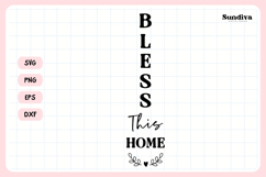 Porch Sign Saying SVG | Bless This Home Product Image 3