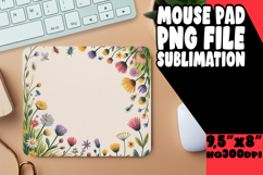 Sweet DESK pad Playful PNG, Flowers Product Image 1