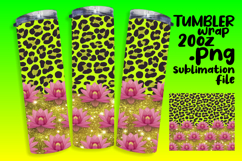 DIY Tumbler Wrap Digital File , Leopard Print Product Image 1