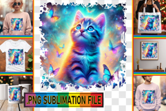 VIBRANT PNG Sublimation Gifts, Cat Product Image 1