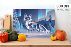 Winter Christmas Wonderland Cutting Board PNG Sublimation Product Image 1
