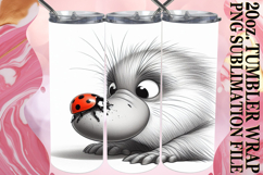 WHIMSICAL ESCAPES 20oz TUMBLER WRAP, Cute Animals Product Image 1