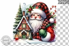 Christmas Santa Sublimation - Clipart PNG Design Product Image 1