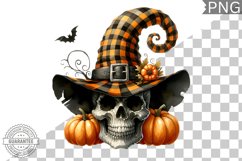 Halloween Skull Sublimation - Clipart PNG Design Product Image 1