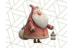 Santa Claus Clipart, North Pole Holiday PNG Graphics Product Image 3