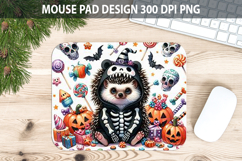 Watercolor Hedgehog Mouse Pad Sublimation - Animal PNG Product Image 1