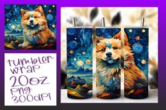 Dog Art Tumbler Wrap - Abstract 20oz Product Image 1