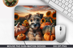 Halloween Dog Mouse Pad Sublimation, Halloween Mouse Pad PNG Product Image 1