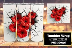 Romantic Serenity Sublimation Tumbler Design Product Image 1