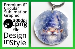 Whimsical Wonders: Watercolor Gnome Round Design Product Image 1