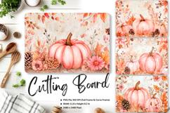 Pumpkin Cutting Board Kitchen Fall Autumn Chopping Board_79 Product Image 1