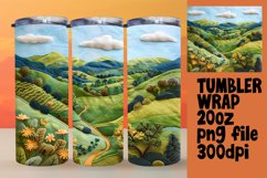 Bright 3D Summer Landscape Wrap Design Product Image 1