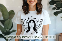Woman Power SVG Design | Feminist SVG for Cricut&amp;Silhouette Product Image 1