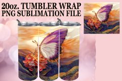 Sparkly Butterfly Wraps: 20oz Sublimation Product Image 1
