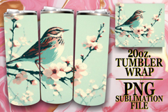 ENCHANTING ADVENTURES 20oz TUMBLER WRAP, Birds Product Image 1