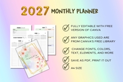 2027 Monthly Planner - Editable Planner Product Image 9
