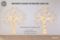 Family Tree Height Chart Bundle | Laser Cut | Glowforge Product Image 2
