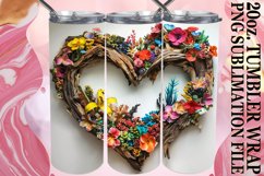 Countryside Charm: Wooden Heart Wrap Product Image 1