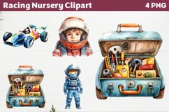 Racing Nursery Clipart PNG Product Image 1