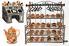 Autumn Tea Party Clipart Product Image 1