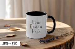 Rustic Black Mug Mockup PSD Product Image 1