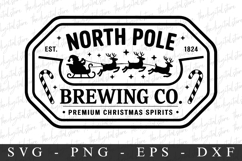 North Pole Brewing Co. Svg | Christmas svg Product Image 1
