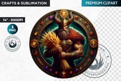 Viking God and Goddess Clipart,Norse mythology,celtic PNG Product Image 1
