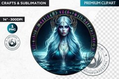 Maiden Viking Goddess Clipart,Norse mythology,celtic PNG Product Image 1