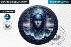 Maiden Viking Goddess Clipart,Norse mythology,celtic PNG Product Image 1