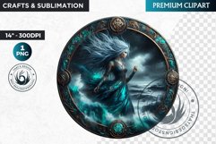 Maiden Viking Goddess Clipart,Norse mythology,celtic PNG Product Image 1