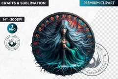 Norn Viking Goddess Clipart,Norse mythology,celtic PNG Product Image 1