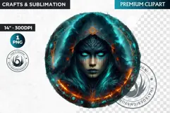 Norn Viking Goddess Clipart,Norse mythology,celtic PNG Product Image 1