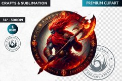 Viking God and Goddess Clipart,Norse mythology,celtic PNG Product Image 1