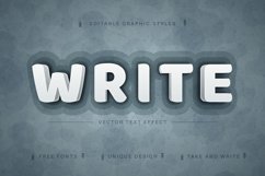 White Stone - Editable Text Effect, Font Style Product Image 1