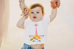 Christmas unicorn svg, unicorn reindeer face, xmas t shirt. Product Image 4