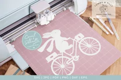 Bunny & Bike x 2 - SVG Papercut Cutting File Product Image 2