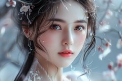 Beauty Girl Background Wallpaper Product Image 1