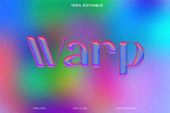 Colorful Warp Effect Text Design Product Image 1