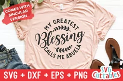 My Greatest Blessings Call Me Abuela SVG | Grandma Shirt SV Product Image 2