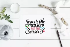 Jesus Is The Reason For The Season SVG | Christmas Sign SVG Product Image 2