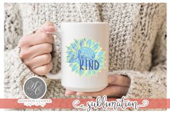Pastel Colored Sunflower| Be Kind| Sublimation File Product Image 4
