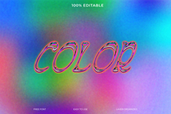 Colorful Glitch Effect Text Design Product Image 1