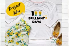 100 Brilliant days of school shirt decal SVG DXF,EPS,PDF,PNG Product Image 2