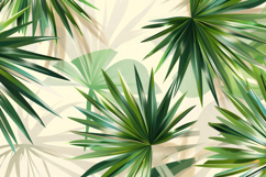Tropical Ginko Palm Leaves Background Product Image 1
