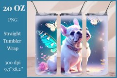 Tumbler Sublimation Design Cute Dog / PNG/ 3D Tumbler Wrap Product Image 1